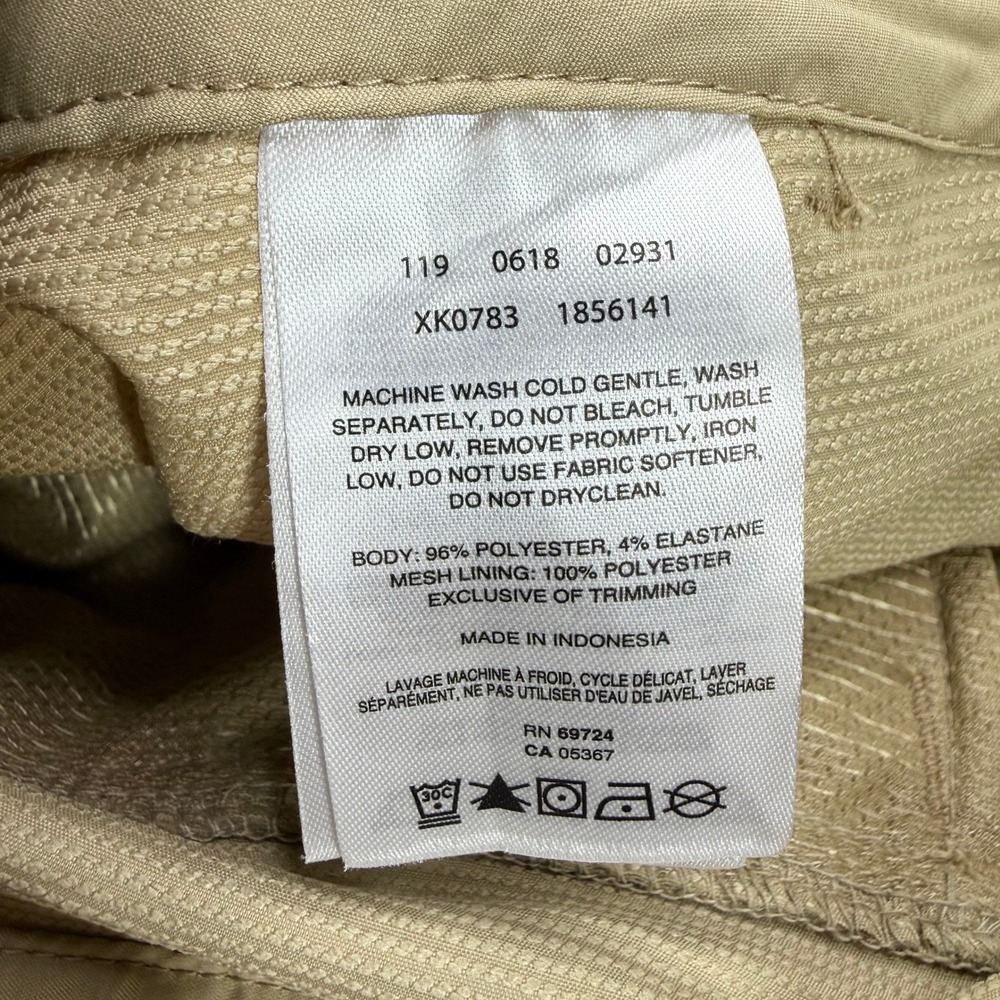 Columbia Convertible Hiking Pants Womens 16 Short Tan Khaki Zip Off Cargo XK0783 - Picture 8 of 16